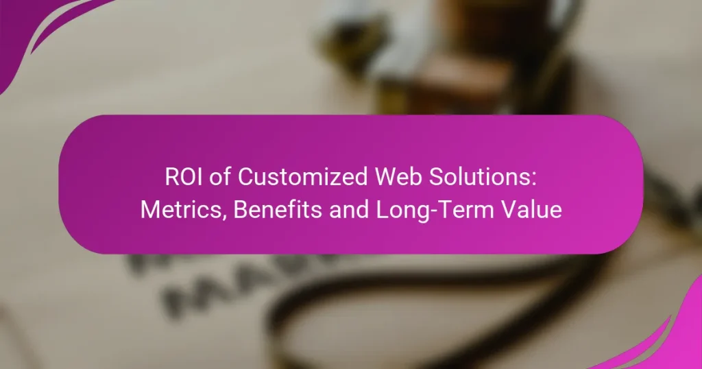 Özelleştirilmiş Web Çözümlerinin ROI’si: Metrikler, Faydalar ve Uzun Vadeli Değer